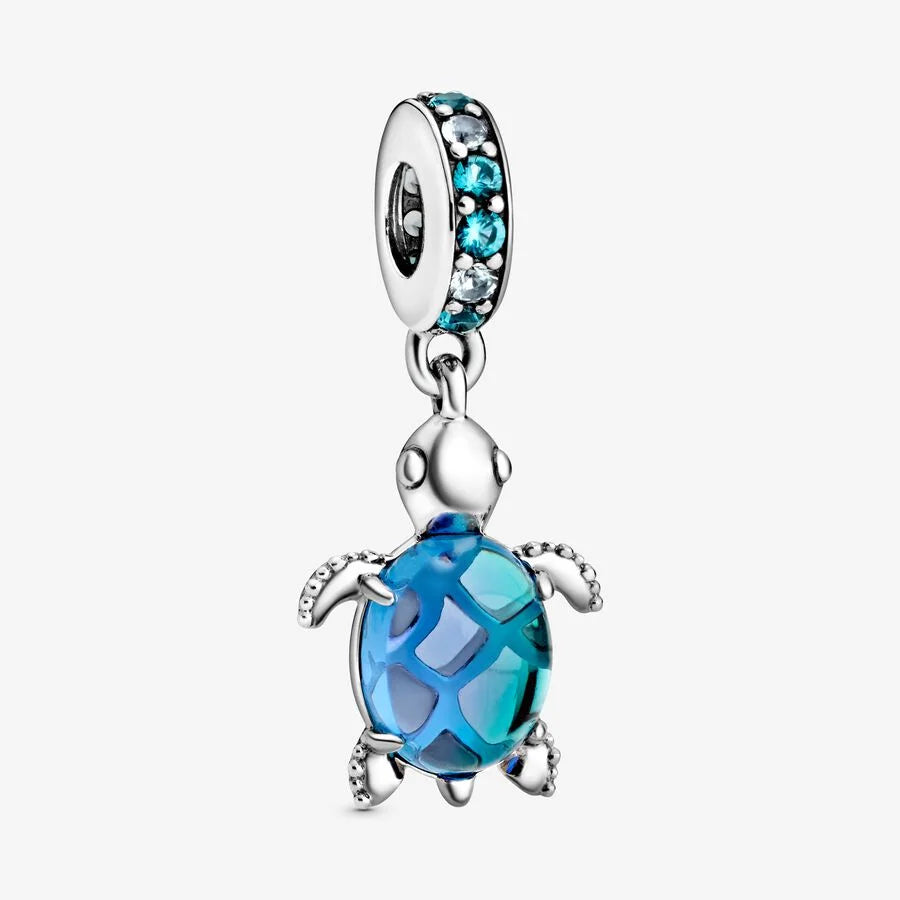 Pandora Charm-Anhänger Meeresschildkröte Murano-Glas