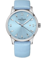 Claude Bernard Classic Herren Automatik Hellblau 42 mm