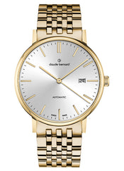 Claude Bernard Slim Line Unisex Automatik Silber Gold 40 mm