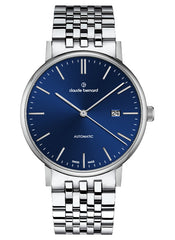 Claude Bernard Slim Line Unisex Automatik Blau 40 mm