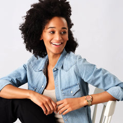 Esprit Quarz Damenuhr mit Zirkonia-Steine - ESLW23754YG