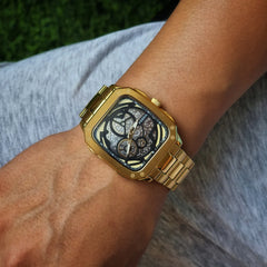 Fossil Inscription Automatik Edelstahl 42 mm Herrenuhr - BQ2573