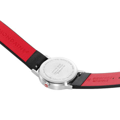 Mondaine Classic Damenuhr aus Schwarzes Leder, 30 MM - A658.30323.16OMV