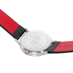 Mondaine Classic Herrenuhr aus Schwarzes Leder, 40 MM - A660.30360.16SBBV