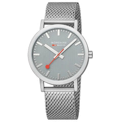 Mondaine Classic Herrenuhr aus Edelstahl Good Gray, 40 MM - A660.30360.80SBJ