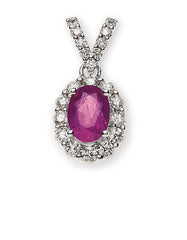 Anhänger Weissgold 750 mit Rubin 1.02ct