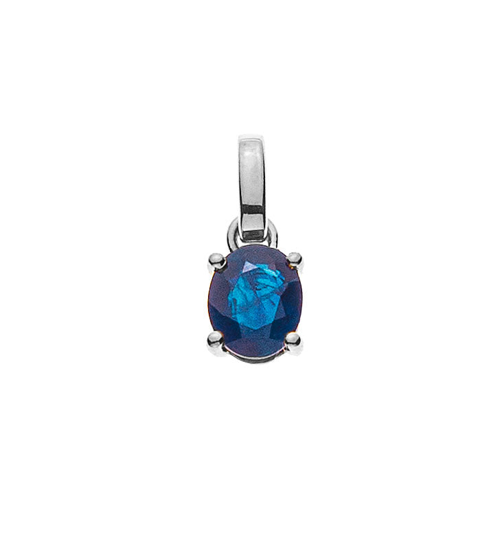 Anhänger Weissgold 750 mit Saphir 0.47ct