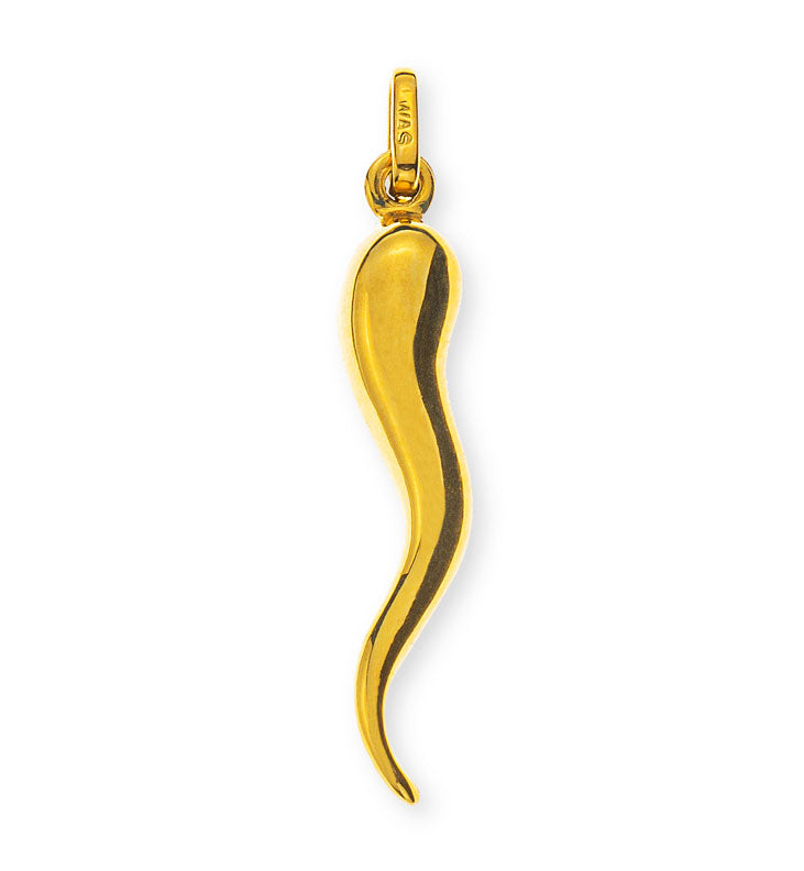 Anhänger Cornetti gross Gelbgold 750