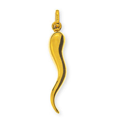 Anhänger Cornetti gross Gelbgold 750