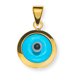 Anhänger Nazar Amulett 10mm Gelbgold 750