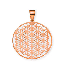 Anhänger Blume des Lebens Rotgold 750 20mm