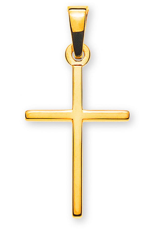 Anhänger Balken Kreuz Gelbgold 750