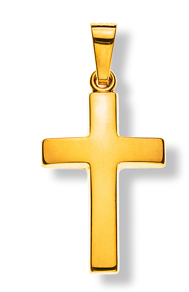 Anhänger Balken Kreuz Gelbgold 750