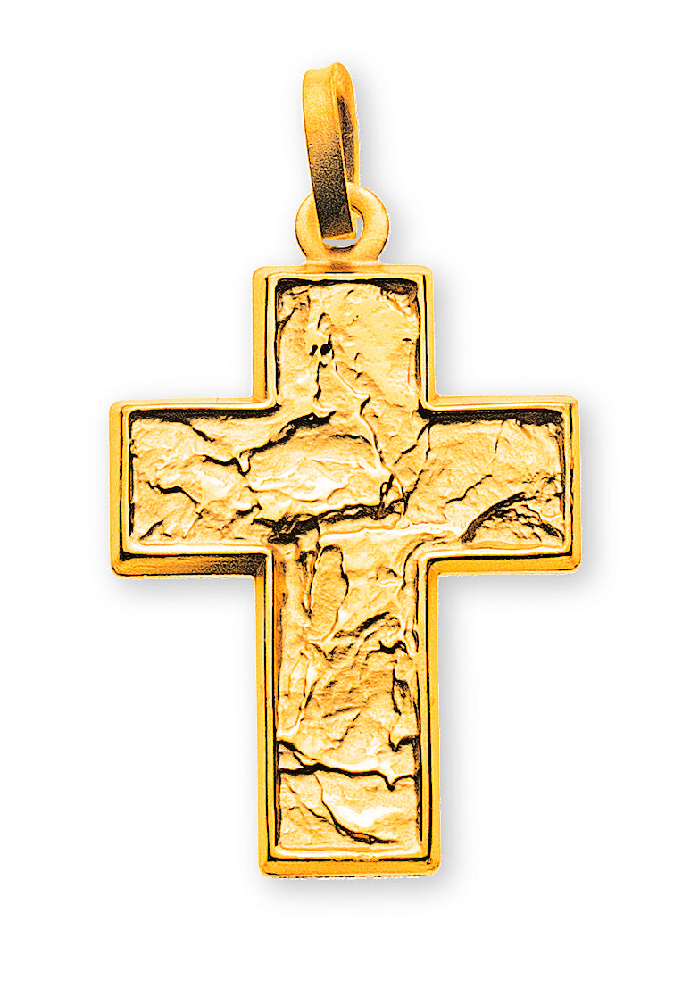 Anhänger Kreuz Gelbgold 750 schlicht