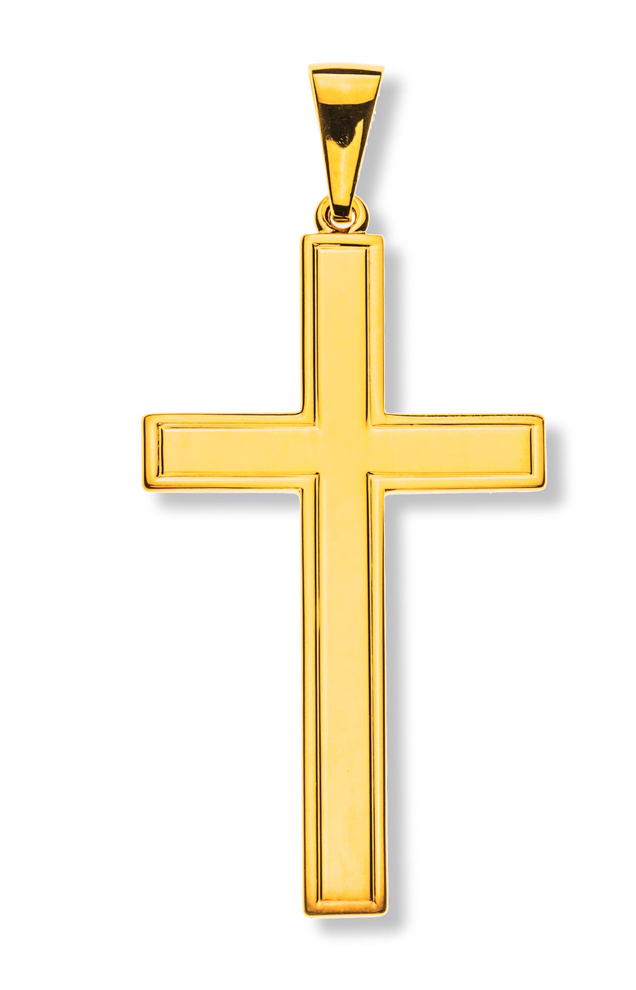Anhänger Balkenkreuz Gelbgold 750 massiv