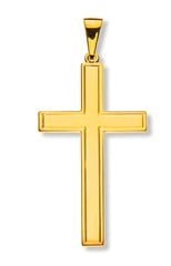 Anhänger Balkenkreuz Gelbgold 750 massiv