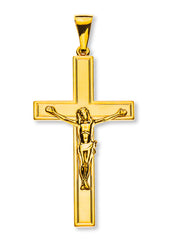 Anhänger Balkenkreuz Gelbgold 750 mit Christus