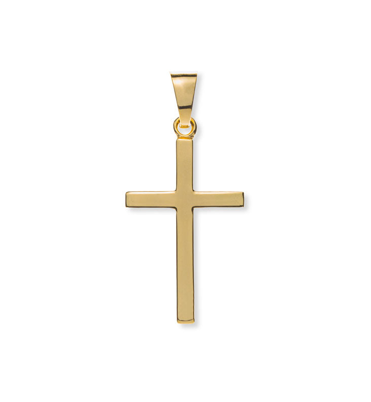 Anhänger Balkenkreuz Gelbgold 375 poliert