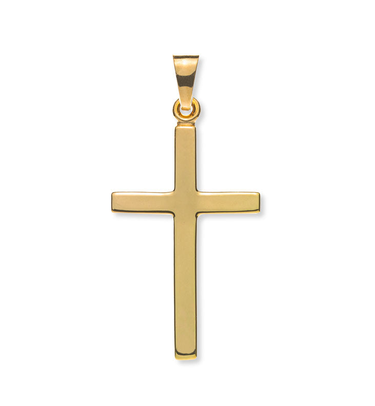 Anhänger Balkenkreuz Gelbgold 375 poliert