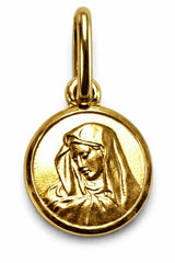 Anhänger Medaille Dolorosa Gelbgold 750 8 mm