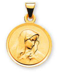 Anhänger Medaille Dolorosa Gelbgold 750 12 mm