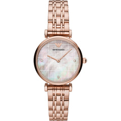 Emporio Armani Damenuhr - Roségold / Perlmutt - AR11385