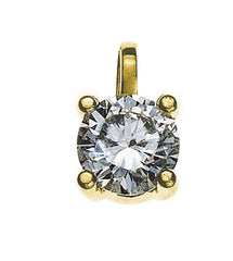Anhänger Solitär Gelbgold 750 Diamant 0,50 ct.