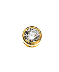 Anhänger Solitär Zargenfassung Diamant Gelbgold 750 0.10 ct.