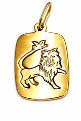 Anhänger Sternzeichen Löwe Gelbgold 750