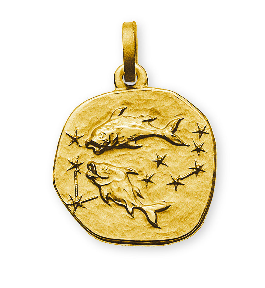 Anhänger Sternzeichen Fische Gelbgold 750