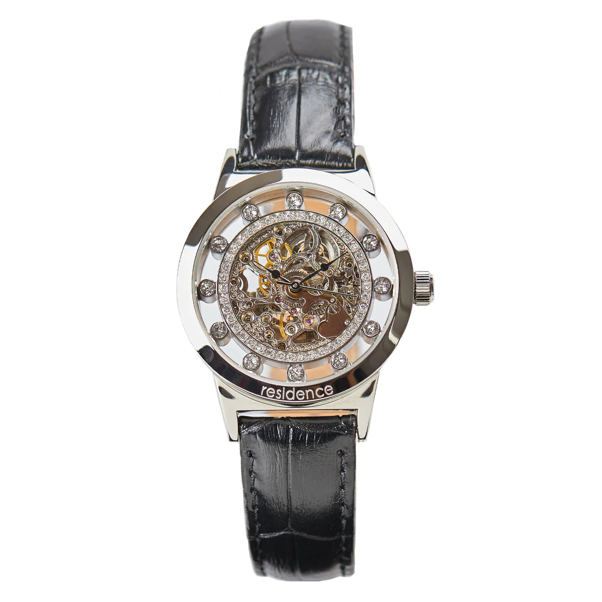 Residence Luzern Automatik Damenuhr in Silber