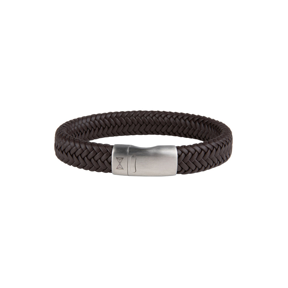 AZE Jewellery Herren Armband Iron John Braun Leder