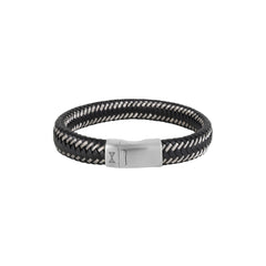AZE Jewellery Herrenarmband Iron John Schwarz 19.5cm