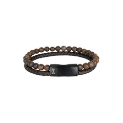 AZE Jewellery Herrenarmband Terra-Brown