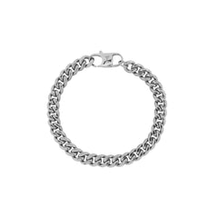AZE Jewellery Herren Armband Gourmette Eight Silber