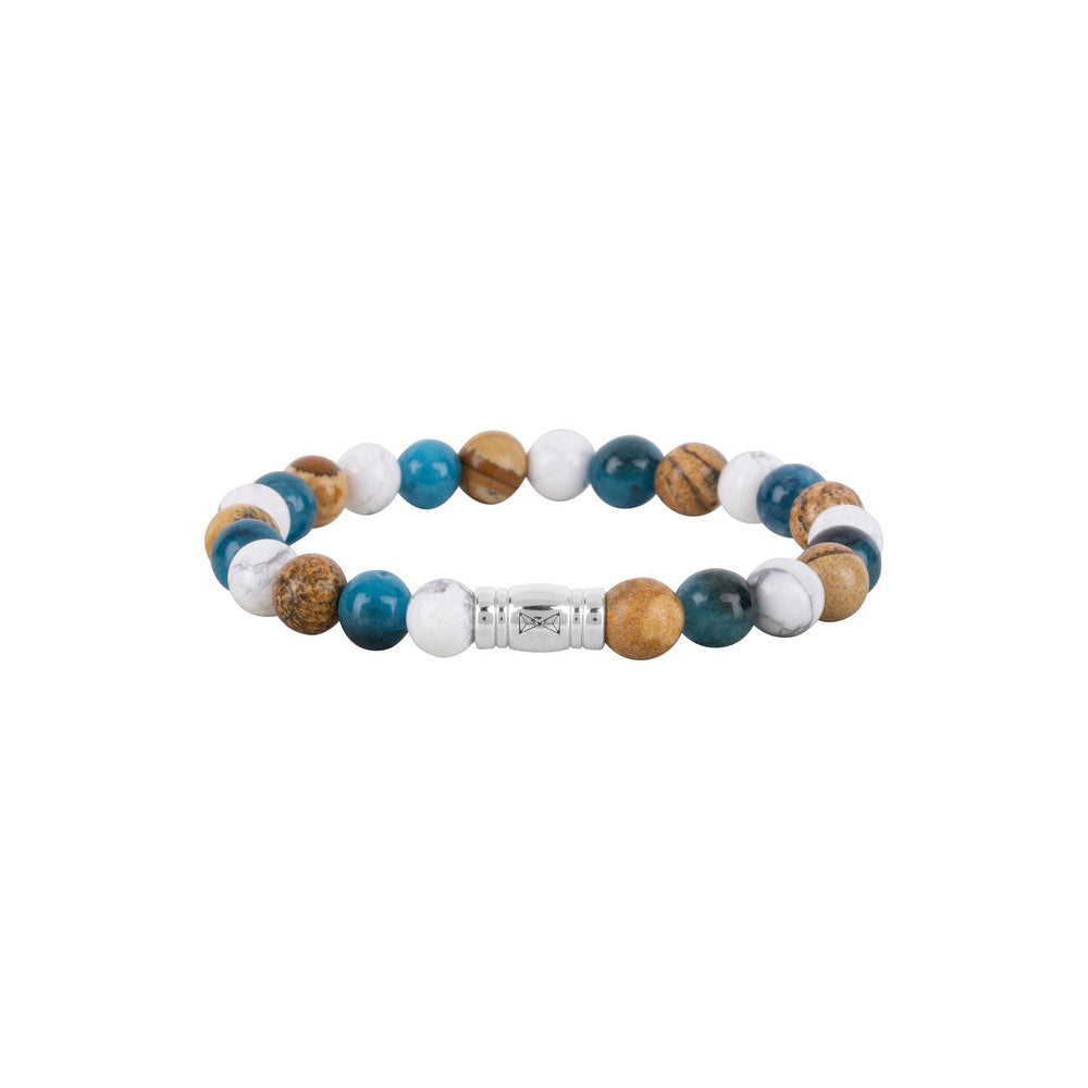 AZE Jewellery Herren Edelstein Armband Mount Kita Bicolor