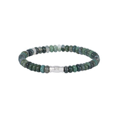 AZE Jewellery Herrenarmband Jade Mountain Oval Grün
