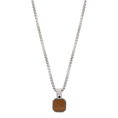 AZE Jewellery Herren Halskette Tiger Rocks Silber