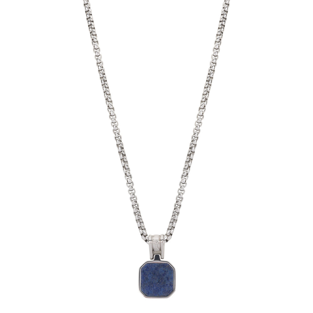 AZE Jewellery Herren Halskette Lapis Rocks Silber
