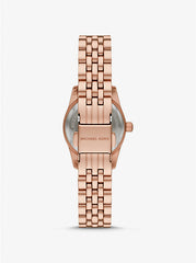 Michael Kors Petite Lexington Damenuhr im Rosé-Goldton mit Pavé - MK4739