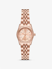 Michael Kors Petite Lexington Damenuhr im Rosé-Goldton mit Pavé - MK4739