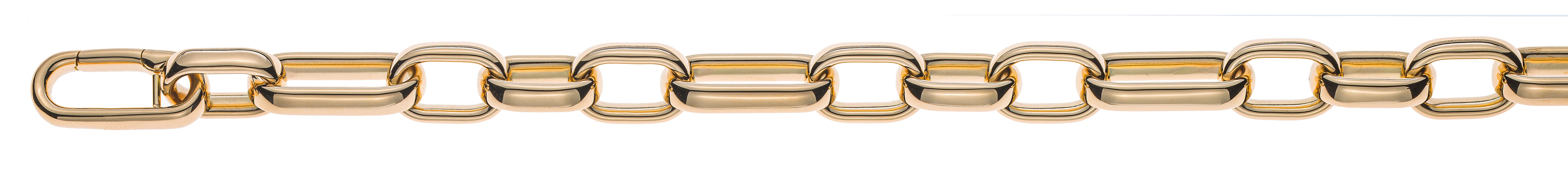 Armband Anker Gelbgold 750, Handarbeit, Poliert, 21cm