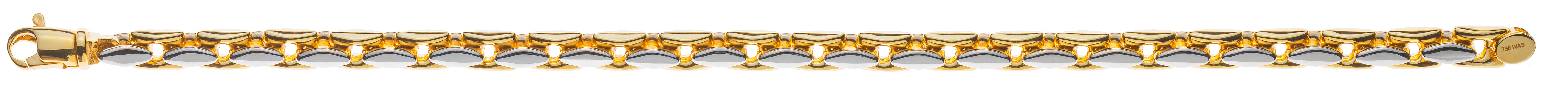 Armband Anker Fantasie Bicolor Gelb- & Weissgold 750 ca. 5.3mm