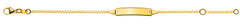 Bébé Armband Venezianer diam. Gelbgold 750 mit Gravurplatte lang
