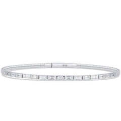 Elegantes Goldarmband mit Baguette-Diamanten (14K / 18K) - BBL0000507