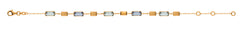 Armband Gelbgold 750 Blautopas London Blue 19cm