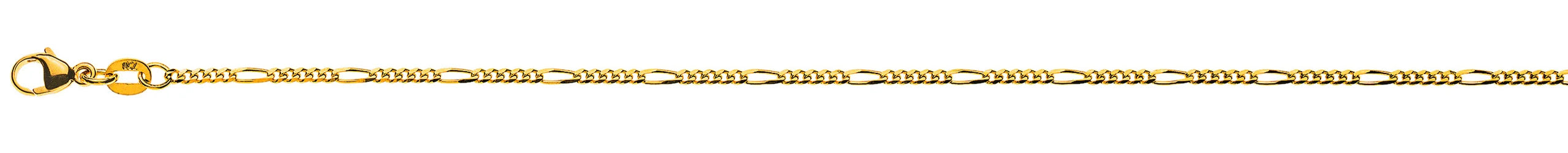 Figaro Armband 5+1 Gelbgold 750