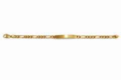ID Armband Figaro Gelbgold 750 ca. 5.5mm 19cm