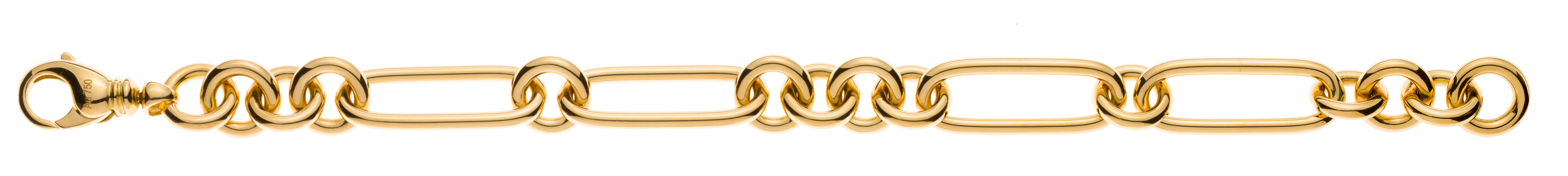Armband Gelbgold 750 poliert Fantasiemuster 20cm