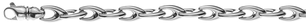 Collier Weissgold 750 V-Form 6mm 45cm